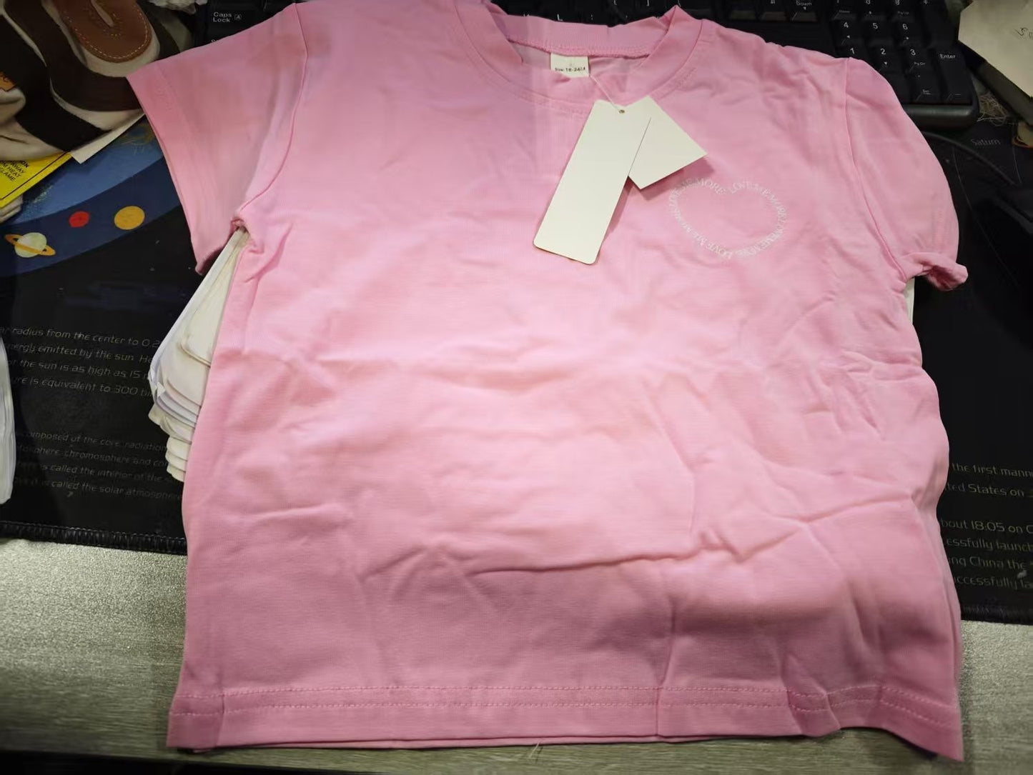 Heart Printing Short Sleeve Set